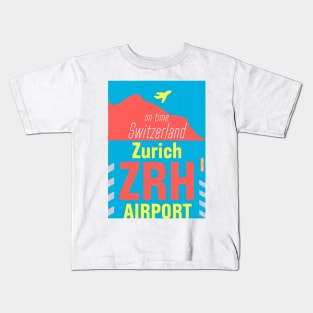 Airport Zurich ZRH Kids T-Shirt